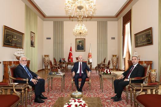 TBMM Başkanı Kurtulmuş, Yapıcıoğlu'nu kabul etti