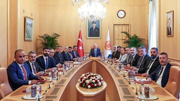 TBMM Başkanı Kurtulmuş, Doğu ve Güneydoğu Anadolu Baro Başkanlarını kabul etti