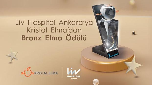 Liv Hospital Ankara’ya Kristal Elma’dan bronz elma ödülü