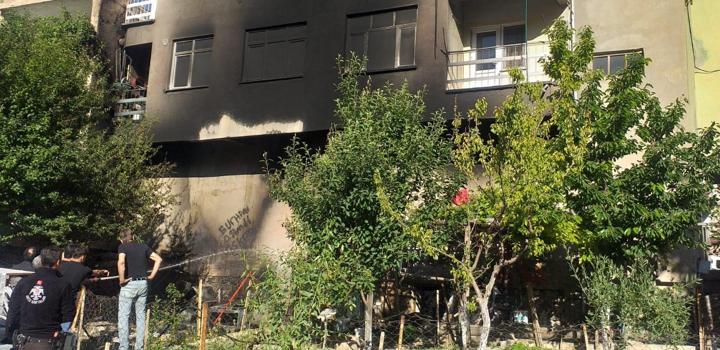 Kayseri'de beyaz eşya tamir atölyesinde yangın