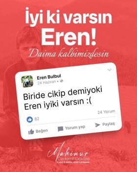 Bakan Göktaş'tan, 'İyi ki varsın Eren' paylaşımı