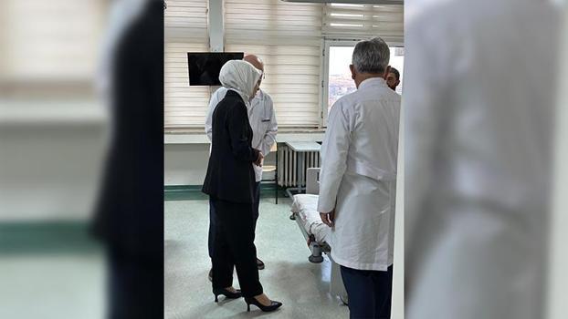 Bakan Göktaş, metan gazından zehirlenen askerleri ziyaret etti