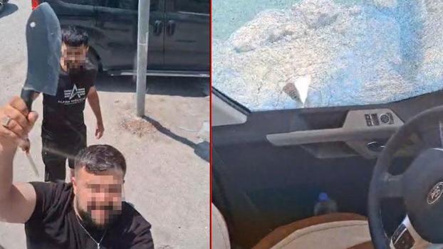 'Yol verme' tartışmasında TIR sürücüsüne satır ve bıçakla saldıran 2 kişi tutuklandı