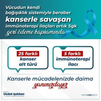 25 farklı kanser türünde kullanılan 5 ilaç geri ödeme kapsamına alındı