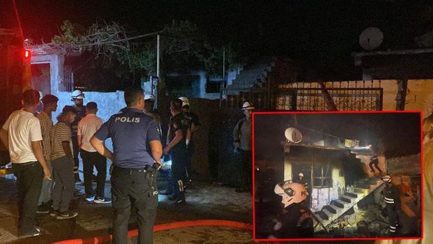 Babasının evini yaktı, alevler bir eve daha sıçradı; mahallelinin saldırdığı şüpheliyi polis kurtardı