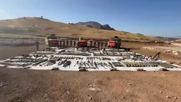 Terör örgütünün kullandığı 33 odalı mağara, kullanılamaz hale getirildi