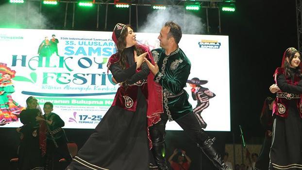 Samsun'da 10 yıl aradan sonra ‘Uluslararası Halk Oyunları Festivali’ başladı