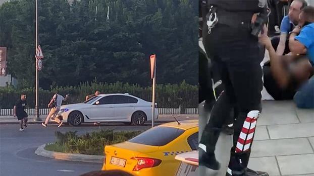 Eminönü’nde tartıştığı kişiyi silahla kovalayan şüpheliyi trafik polisleri etkisiz hale getirdi