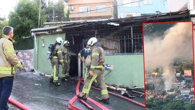 Sarıyer'de gecekonduda yangın çıktı; 2 kardeş ağır yaralandı