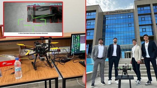 Üniversite öğrencilerinden 'kamikaze dron'