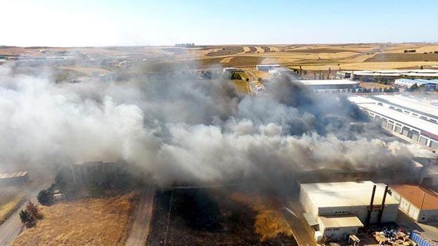 Tekirdağ'da tekstil fabrikasında yangın