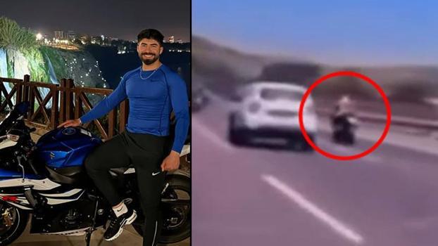 Sosyal medya ünlüsünün öldüğü motosiklet kazası kamerada
