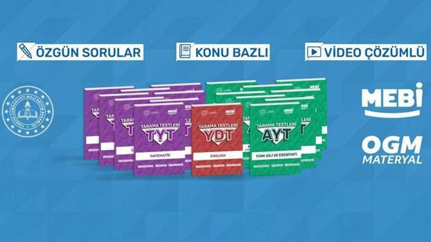 'MEBİ YKS Tarama Testi' kitapları yayımlandı