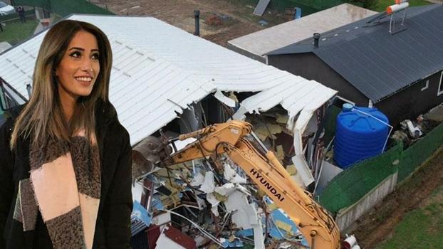 Çatalca'da Sinem'in bıçaklanarak öldürüldüğü villa yıkıldı