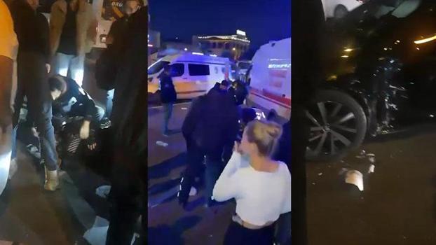 Avcılar’da otomobil motosiklete çarptı, iki kişi ağır yaralandı; yardıma gidenin ekipmanı çalındı