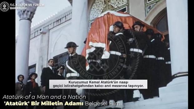 Bakan Ersoy, 'Bir Milletin Adamı' belgeselinden görüntülerle Atatürk'ü andı