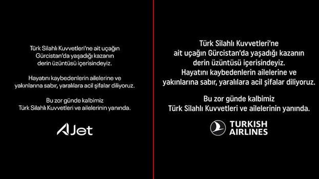 Düşen kargo uçağına ilişkin havayolu şirketlerinden taziye mesajı