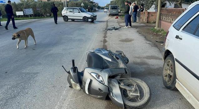 İznik’te otomobil ile motosiklet çarpıştı: 1 yaralı