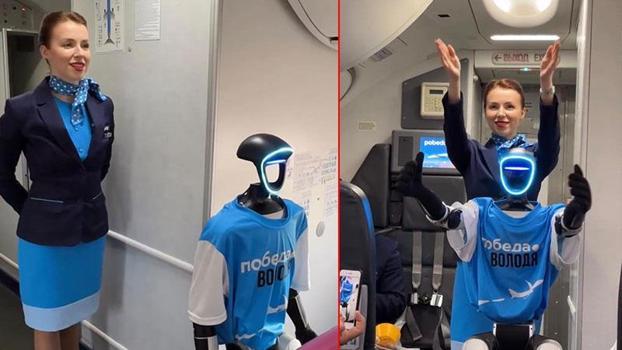 Rus havayolu şirketinden dünyada ilk kez robot kabin memuru testi