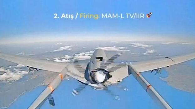 Bayraktar TB3, MAM-L IIR ile hedefi tam isabetle vurdu