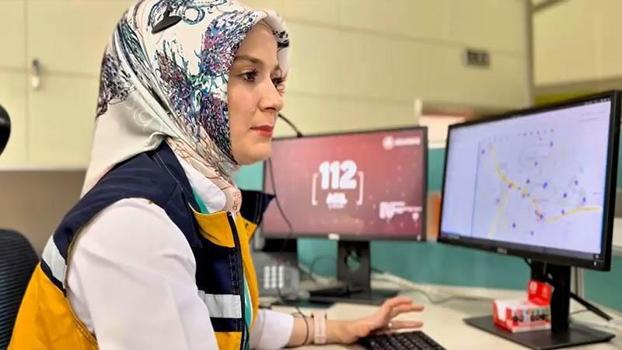 112 personelinin telefonda yönlendirmesi ile eşine doğum yaptırdı