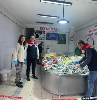 Şarköy'de balıkçılar denetlendi