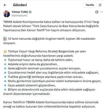 İnfaz düzenlemelerini içeren '11'nci Yargı Paketi' komisyonda kabul edildi (2)