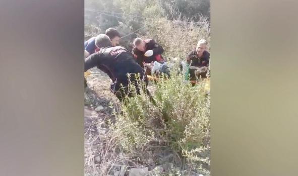 Osmaniye’de beton mikseri uçuruma devrildi, sürücü yaralandı