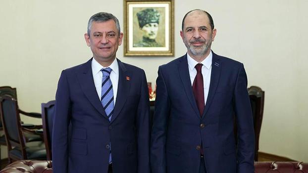 Özel, KKTC Halkın Partisi Genel Başkanı Özersay ile görüştü