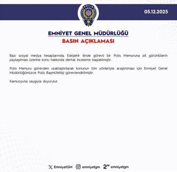 Eskişehir’de bir polis memuru görevden uzaklaştırıldı