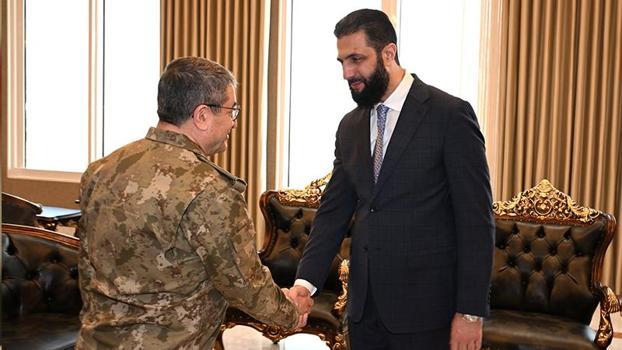 Genelkurmay Başkanı Orgeneral Bayraktaroğlu, Suriye Cumhurbaşkanı Şara tarafından kabul edildi