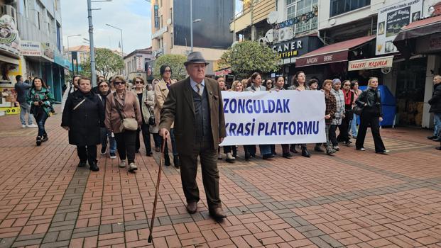 Zonguldak’ta kadın cinayetlerine tepki yürüyüşü