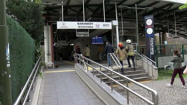 Bakırköy Marmaray İstasyonunda bir kişi raylara düştü; seferlerde aksama yaşandı