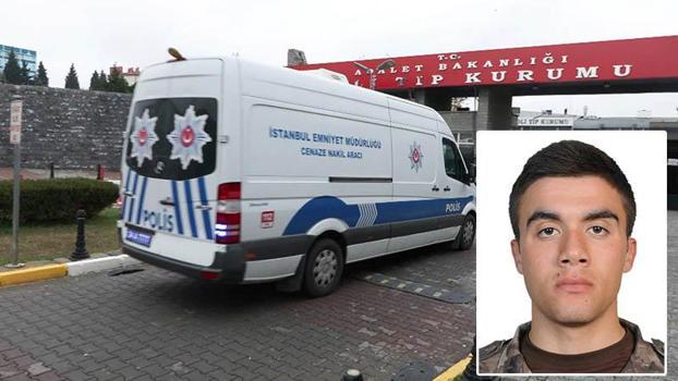 Şehit Polis Memuru Emre Albayrak'ın naaşı Adli Tıp Kurumu'na getirildi