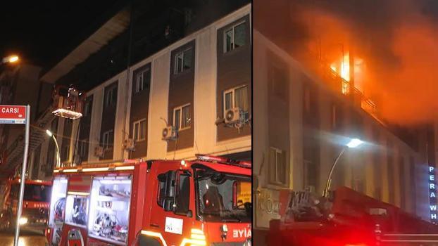 Van'da otelin restoran kısmında yangın paniği