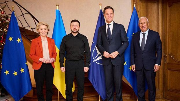 Zelenskiy, Rutte, Costa ve von der Leyen ile görüştü