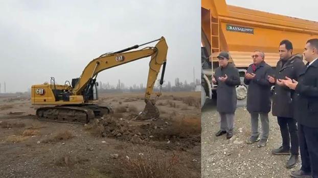 Iğdır'da yapılacak adliye binasının temel kazımı başladı