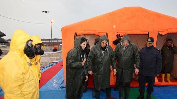 Mersin'de 'Tam Ölçekli Radyasyon Acil Durum Tatbikatı' yapıldı