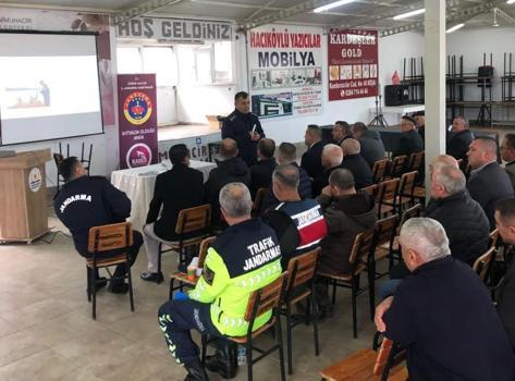 Keşan’da jandarma vatandaşları asayiş konularında bilgilendirdi