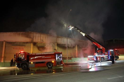 Gaziantep'te ambalaj fabrikasında yangın