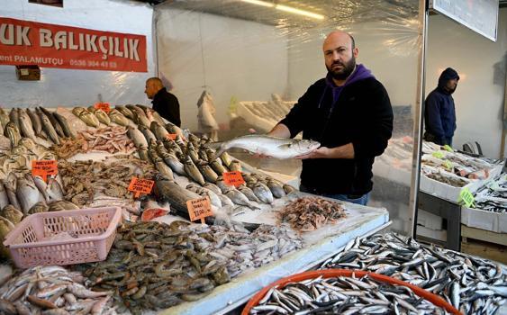 Kuşadası’nda balık tezgahlarında çeşit bolluğu yaşanıyor