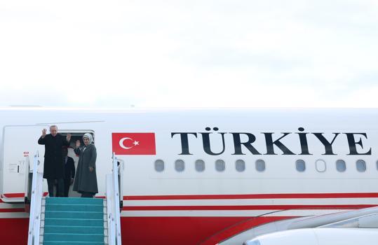 Cumhurbaşkanı Erdoğan, Türkmenistan'a gitti / Fotoğraf