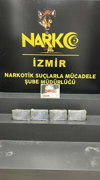 İzmir'de 4,6 kilo kokain ele geçirildi; 3 tutuklama