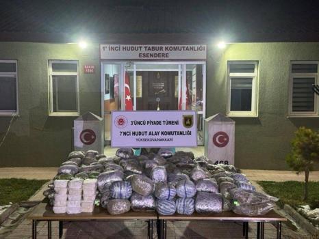 MSB: Hakkari hududunda 258,9 kilo uyuşturucu ele geçirildi
