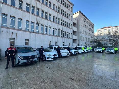 Keşan’da emniyete 10 yeni araç tahsis edildi