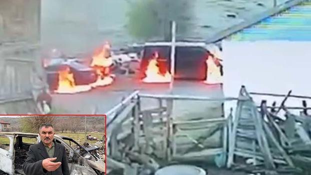 4 aracı yakılan muhtar: Eve sıçrasaydı facia olacaktı