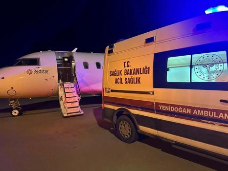 Şırnak’ta kalp damar rahatsızlığı olan bebek uçak ambulansla İstanbul’a sevk edildi