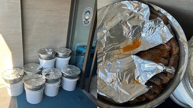 Otobüsle uygunsuz taşınan sarma ve dolmalar imha edildi