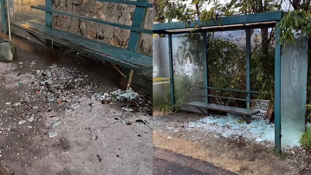 Beykoz'da otobüs duraklarının camlarını kıran 2 şüpheli yakalandı