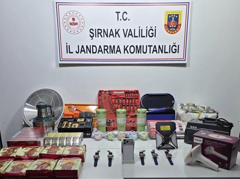 Şırnak’ta jandarmanın kaçakçılık operasyonlarında 69 gözaltı